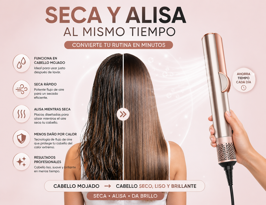 AeroLiss™ Secadora y Plancha 2 en 1