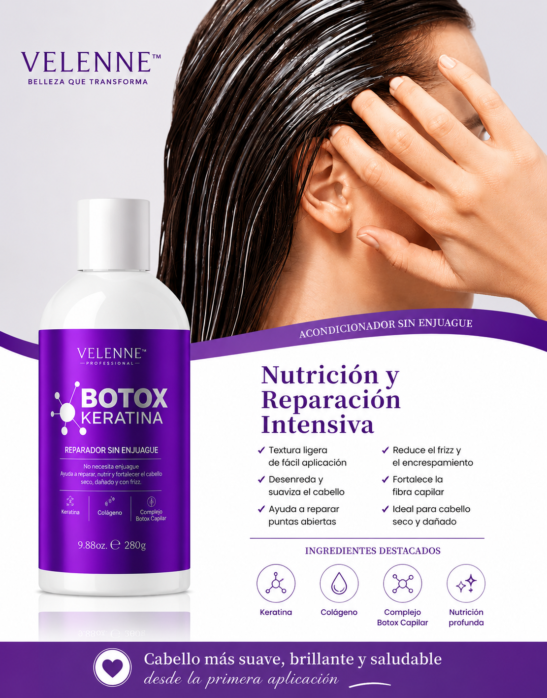 Velenne™ Botox Keratina Reparador